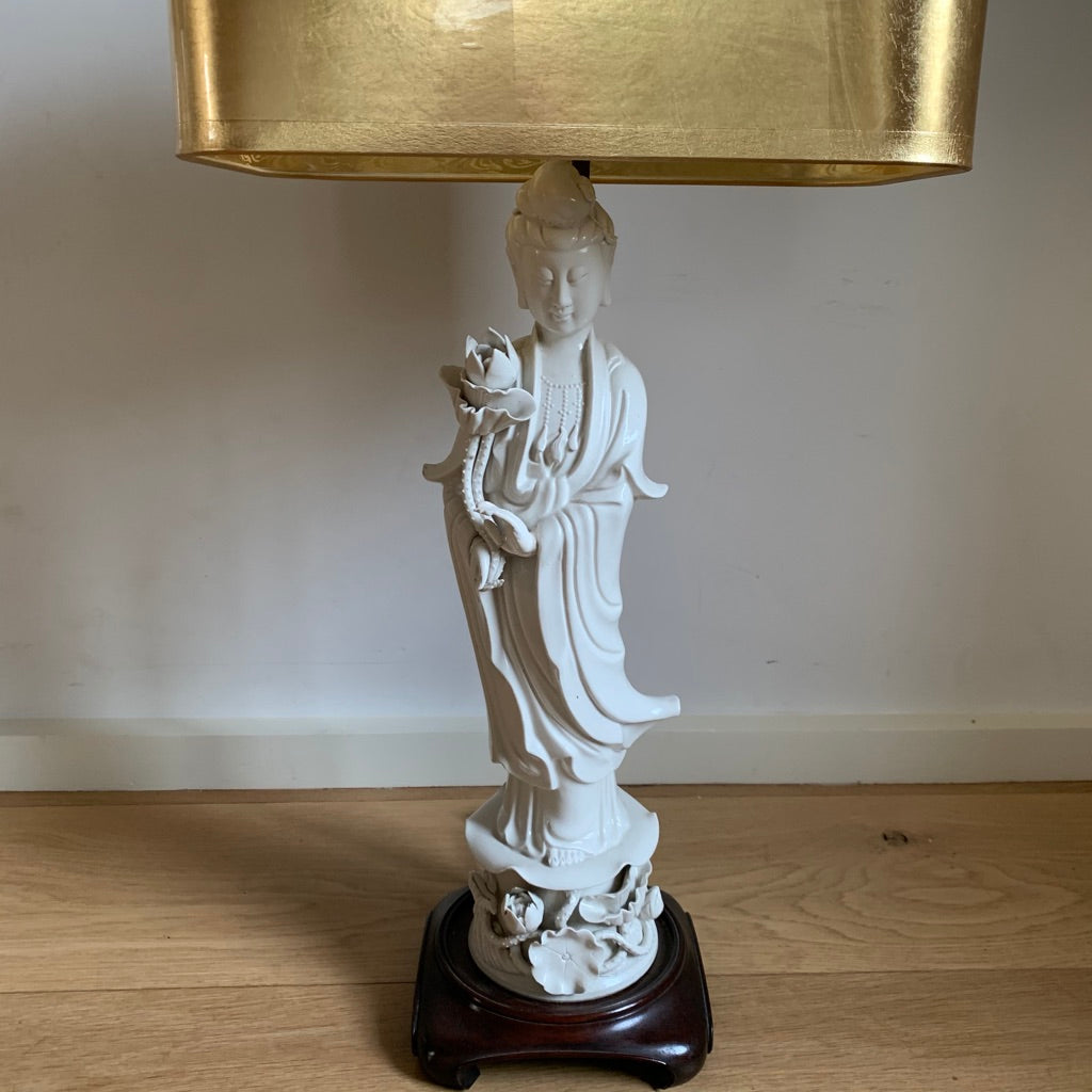 Pair of Chinese De Blanc Yin Lamps